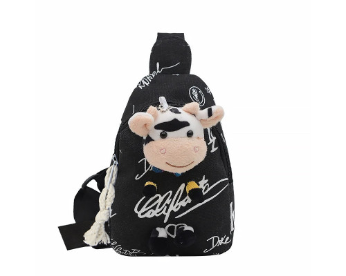 Дитяча сумка рюкзак Lesko A-407 Cow Чорний (12206-74487) Дитяча сумка рюкзак Lesko A-407 Cow Чорний (12206-74487)