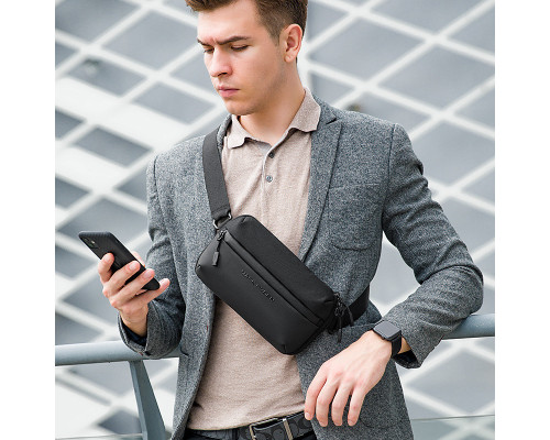 Чоловіча сумка через плече Mark Ryden MR 8712 Black 15х25 см Чоловіча сумка через плече Mark Ryden MR 8712 Black 15х25 см