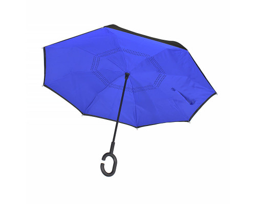 Жіноча парасолька навпаки Lesko Up-Brella Синій Жіноча парасолька навпаки Lesko Up-Brella Синій