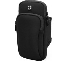 Сумка для бігу - чохол на руку JEEF 18 х 9.5 см з 2 кишенями Чорний (RT050664)