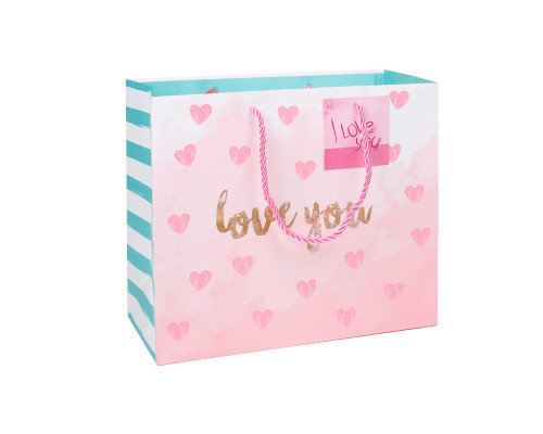 Подарунковий пакет PPW PAPER Lesko ZD010-1 Love You Big Подарунковий пакет PPW PAPER Lesko ZD010-1 Love You Big