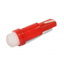 Світлодіодна лампа AllLight T 5 1 діод COB W2*4.6d 12V RED