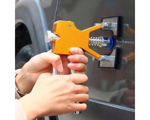 Інструмент для видалення вм'ятин з автомобіля без фарбування CARP мініліфтер + 12 грибків наконечників Помаранчевий (С051044)