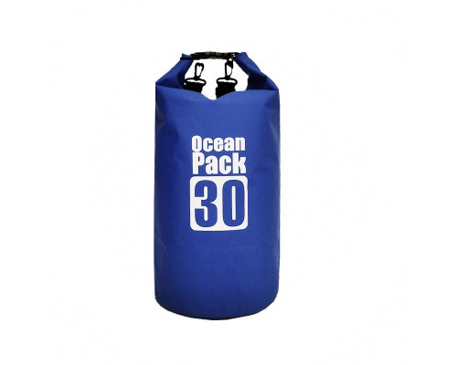 Водонепроникна сумка рюкзак гермомішок із шлейкою на плече Ocean Pack 30 л Blue (5788544) Водонепроникна сумка рюкзак гермомішок із шлейкою на плече Ocean Pack 30 л Blue (5788544)