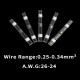 Термозбіжна гільза з припоєм PR термоусадка 0.25-0.34 мм² 100 шт Білий (C050945-100)