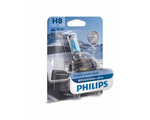 Галогенова лампа Philips 12360WVUB1 H8 WhiteVision ultra +60% (3800K) B1 Галогенова лампа Philips 12360WVUB1 H8 WhiteVision ultra +60% (3800K) B1