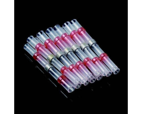 Термозбіжна гільза з припоєм PR термоусадка 0.5-1.0 мм² 70 шт Червоний (C050946-70)