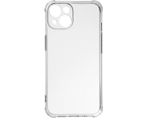 Силіконовий протиударний чохол панель Case + скло 9Н на Iphone 15 із захистом камери прозорий (515151)