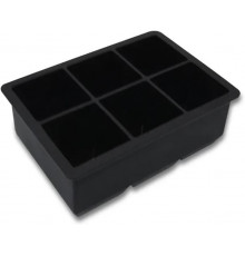 Форма для льоду силіконова Ice Кубики 6 комірок 16.7x11.5x5 см Чорний (С051350)