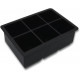 Форма для льоду силіконова Ice Кубики 6 комірок 16.7x11.5x5 см Чорний (С051350)