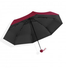 Міні-парасолька Lesko 190T Burgundy (12335-75018)