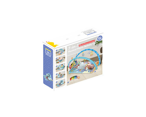 Дитячий розвиваючий килимок YRB SDZ-1817 Whale Блакитний 40х62х41 см 13202-84444