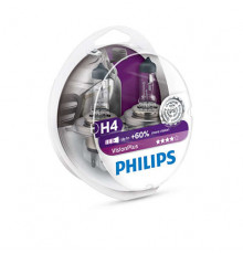 Автолампа PHILIPS 12342VPS2 H4 60/55W 12V P43t VisionPlus +60%