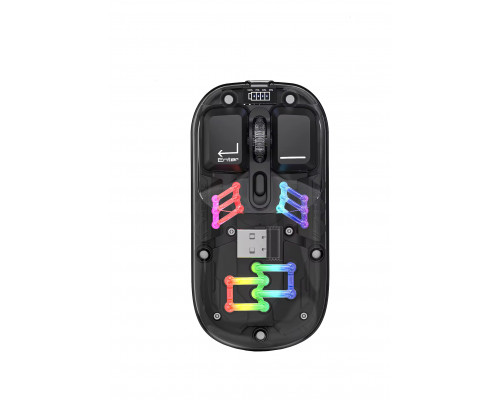 Миша бездротова HXSJ Т200 з акумулятором 2,4G Bluetooth Black Миша бездротова HXSJ Т200 з акумулятором 2,4G Bluetooth Black