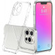 Силіконовий протиударний чохол панель Case + скло 9Н на Iphone 15 Pro Max із захистом камери прозорий (515153)