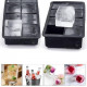 Форма для льоду силіконова Ice Кубики 8 комірок 21x11.5x5 см Чорний (C051352)