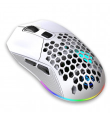 Миша бездротова HXSJ Т28 з акумулятором та RGB підсвічуванням 2,4G+Bluetooth White