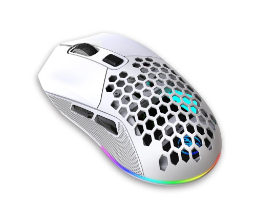 Миша бездротова HXSJ Т28 з акумулятором та RGB підсвічуванням 2,4G+Bluetooth White Миша бездротова HXSJ Т28 з акумулятором та RGB підсвічуванням 2,4G+Bluetooth White