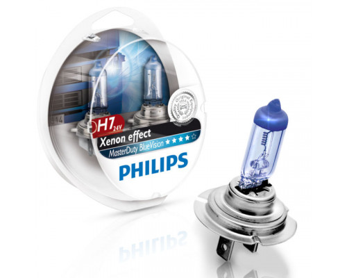 Автолампа PHILIPS 13972MDBVS2 H7 70W 24V PX26d MasterDuty BlueVision Автолампа PHILIPS 13972MDBVS2 H7 70W 24V PX26d MasterDuty BlueVision