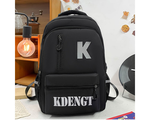 Рюкзак підлітковий No Brand 5504 45х33 см Black 13084-84497