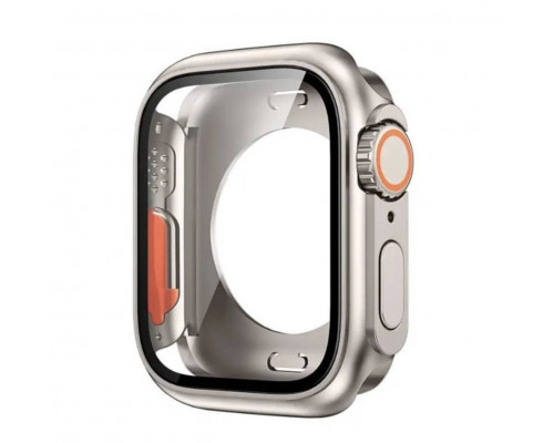 Защитный чехол с защитным стеклом Choice 3 для Apple Watch 45 мм в стиле Ultra Titanium Защитный чехол с защитным стеклом Choice 3 для Apple Watch 45 мм в стиле Ultra Titanium