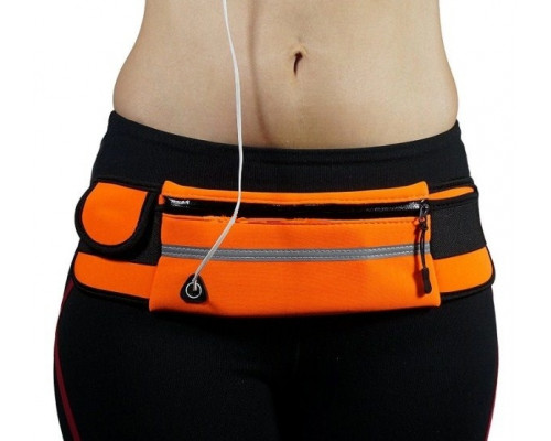 Сумка для бігу на пояс RunningBag з кишенею на пляшку Orange (HbP0506203) Сумка для бігу на пояс RunningBag з кишенею на пляшку Orange (HbP0506203)