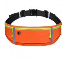 Спортивна сумка для бігу на пояс RunBag з 3 кишенями 50х11 см Orange (050329)