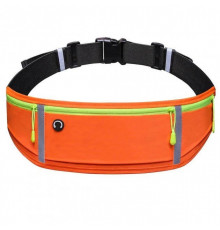Спортивна сумка для бігу на пояс RunBag з 3 кишенями 50х11 см Orange (050329)