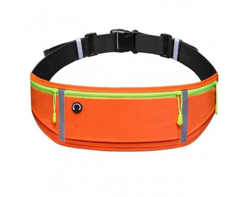 Спортивна сумка для бігу на пояс RunBag з 3 кишенями 50х11 см Orange (050329) Спортивна сумка для бігу на пояс RunBag з 3 кишенями 50х11 см Orange (050329)