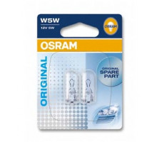 Автолампа ук. OSRAM 2825-02B W5W 12V W2.1X9.5D 10X2 Blister