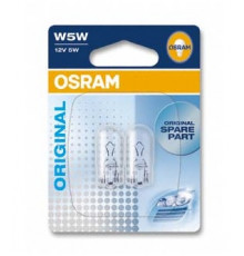 Автолампа ук. OSRAM 2825-02B W5W 12V W2.1X9.5D 10X2 Blister