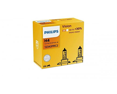 Автолампа PHILIPS 12342PRC2 H4 60/55W 12V P43t Premium 2pcs. Автолампа PHILIPS 12342PRC2 H4 60/55W 12V P43t Premium 2pcs.