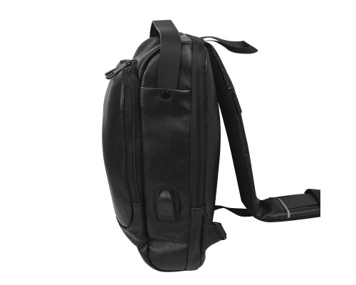 Сумка нагрудна через плече No Brand 694 32х16х10 см Black 13267-85743