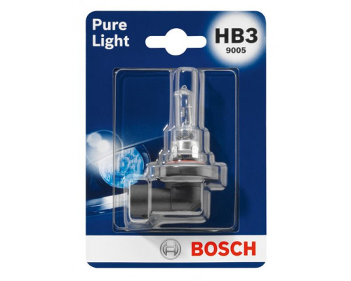 Автолампа BOSCH Pure Ligh HB3 60W 12V P20d (1987301062) 1шт./блістер Автолампа BOSCH Pure Ligh HB3 60W 12V P20d (1987301062) 1шт./блістер