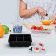 Форма для льоду силіконова Ice Кубики 6 комірок 16.7x11.5x5 см Чорний (С051350)