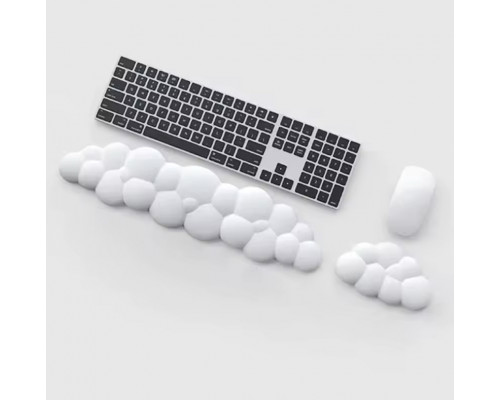 Підставка під зап'ястя для миші клавіатури Joy 43х11 см Білий