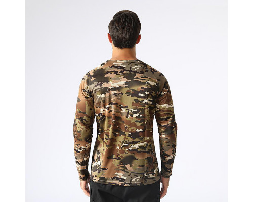 Тактичний лонгслів Lesko A659 XL Camouflage CP Зелений (4254-75771) Тактичний лонгслів Lesko A659 XL Camouflage CP Зелений (4254-75771)