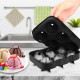 Форма для льоду силіконова Ice Куля 6 комірок 18,5x12,5x4,6 см Чорний (C051355)