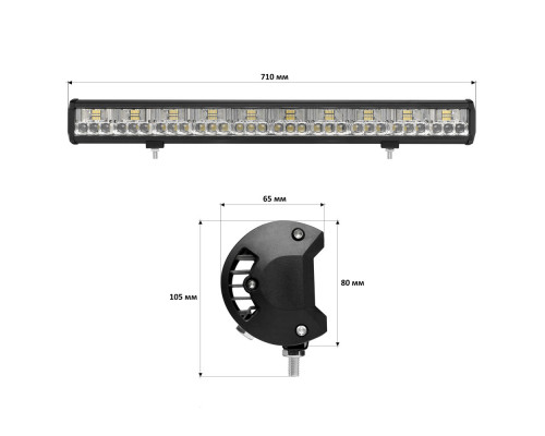 Світлодіодна фара Starlight JR-K-180W 9-32V combo Світлодіодна фара Starlight JR-K-180W 9-32V combo