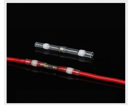 Термозбіжна гільза з припоєм PR термоусадка 0.25-0.34 мм² 50 шт Білий (C050945-50)