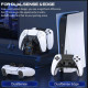 Зарядка для джойстика PS5 BebonCool Док Станція для PlayStation 5 PS5 DualSense/edge на 2 геймпади з LED Чорний
