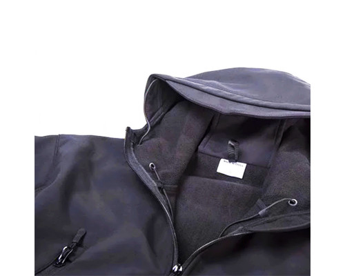 Тактична куртка Soft Shell No Brand A001 XL Чорний (4255-12321)