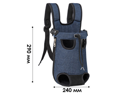 Рюкзак-кенгуру для тварин No Brand A01002-CO Jeans M 13090-83644