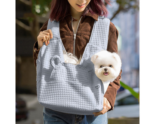 Нагрудна сумка-перенесення для котів та собак No Brand 2307MSML1185 Gray
