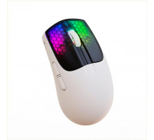 Миша бездротова Aattack SHARK X5 з акумулятором та підсвічуванням 2,4G+Bluetooth White