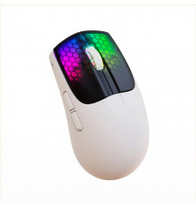 Миша бездротова Aattack SHARK X5 з акумулятором та підсвічуванням 2,4G+Bluetooth White