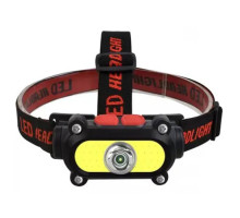 Ліхтар акумуляторний налобний HeadLight KX-210 XPE3W+COB5W
