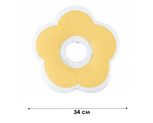 М'який комір-подушка для кішок Lesko DT-1018 L Yellow М'який комір-подушка для кішок Lesko DT-1018 L Yellow
