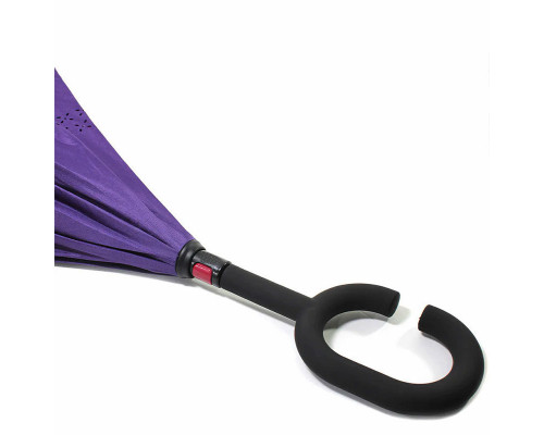 Розумна парасолька навпаки Up-Brella Фіолетовий (2907-13269) Розумна парасолька навпаки Up-Brella Фіолетовий (2907-13269)