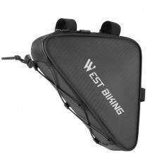 Сумка велосипедна West Biking YP0707387 23,5х5,5 см Чорний 13360-85820